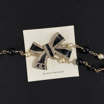 Chanel Black Flower Waist Band