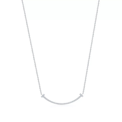 Tiffany T Smile Pendant with Diamonds