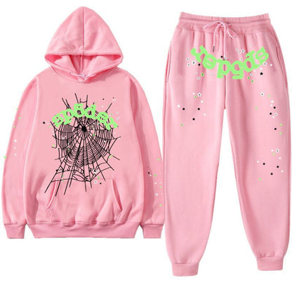 Hip Hop Spider Hoodie Set