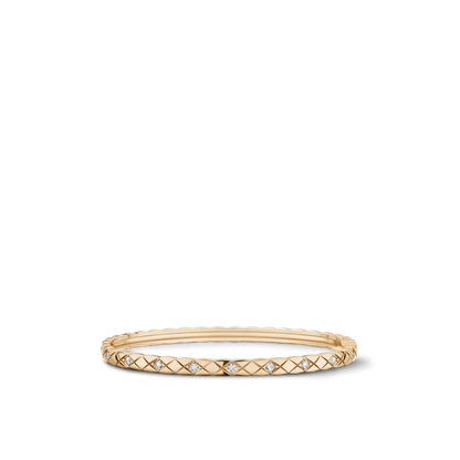 Chanel Coco Crush Bracelet Quilted Motif Mini Version Diamonds