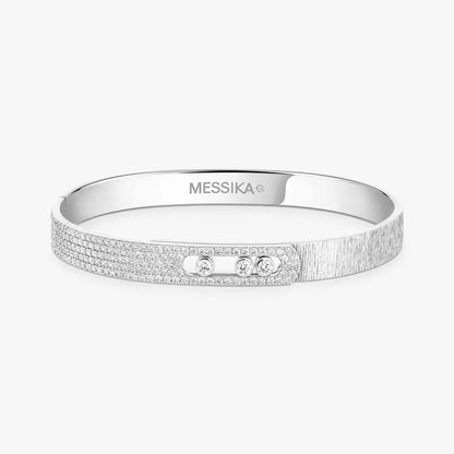 Messika Move Noa Ciselé Semi-Pavé Bangle